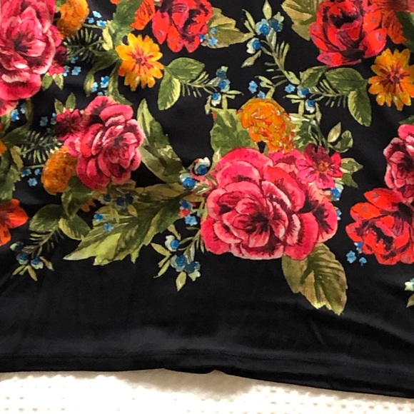 Ladies Small Free People Black Floral Mini Dress - Picture 3 of 7